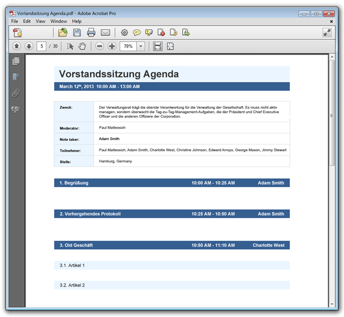 Agenda Gestalten